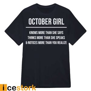 October girl knows more than she says shir2