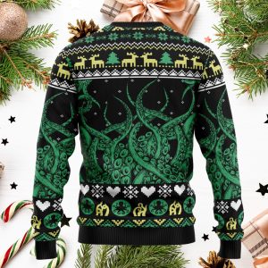 Octopus Cool Ugly Christmas Sweater