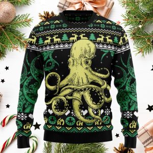 Octopus Cool Ugly Christmas Sweater