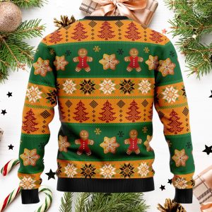 Oh Snap Gingerbread Ugly Christmas Sweater