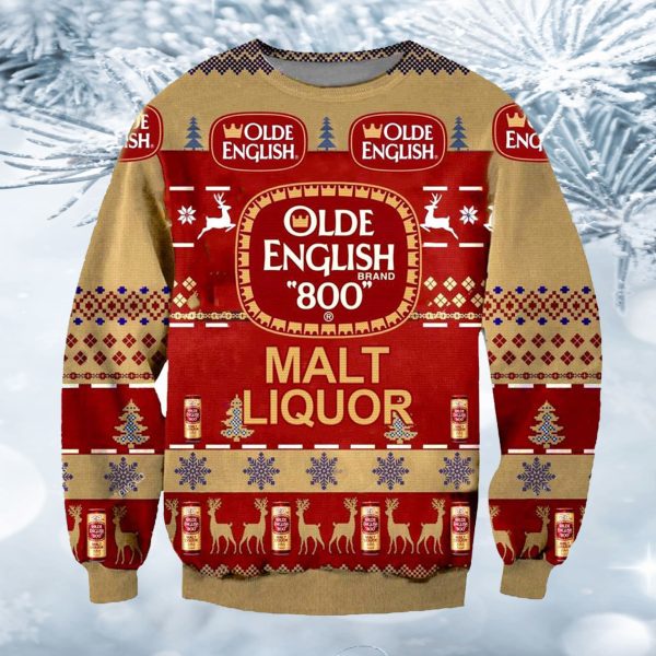 Old English 800 Ugly Christmas Sweater