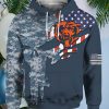 Personalized Bears Special Navy Camo Veteran Design Hoodie