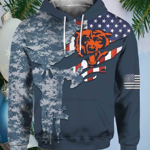 Personalized Bears Special Navy Camo Veteran Design Hoodie1