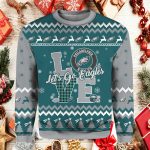 Philadelphia Eagles Love Let’s Go Eagles Ugly Christmas Sweater