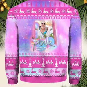 Pink Summer Carnival 2023 Tour Ugly Xmas Sweater1