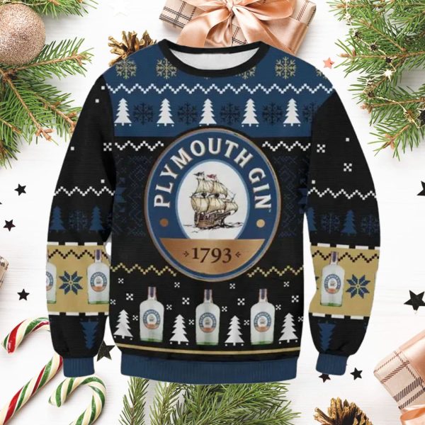 Plymouth Gin Ugly Christmas Sweater