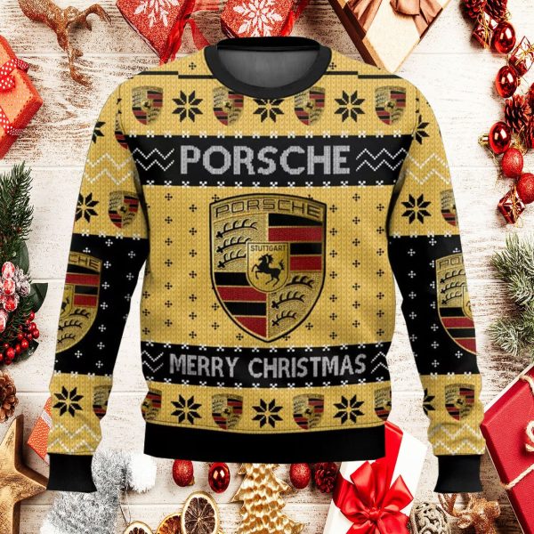 Porsche Ugly Christmas Sweater