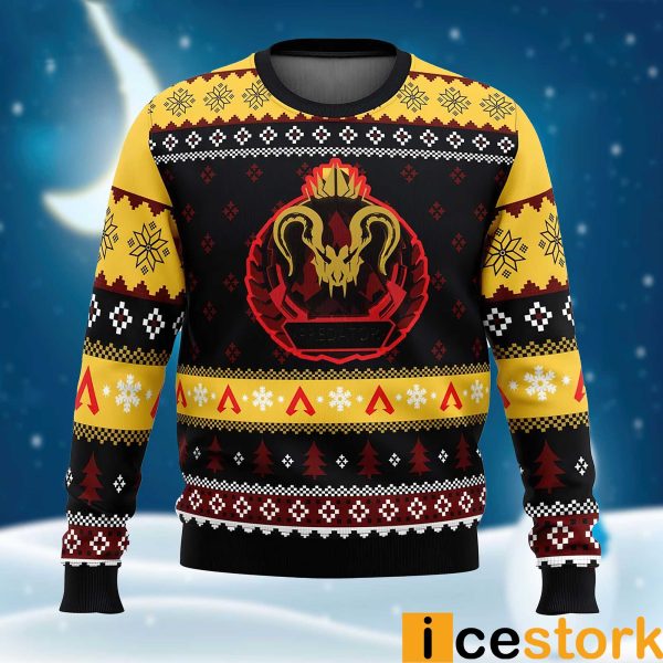 Predator Rank Apex Legends Christmas Sweater
