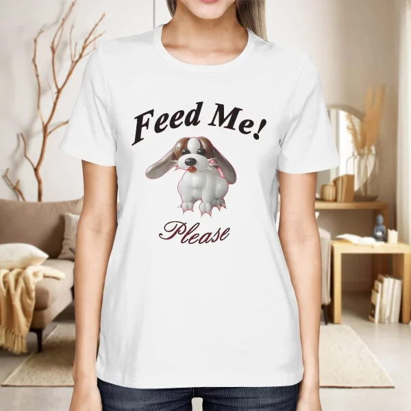 Puppy Feed Me Please Art Shirt