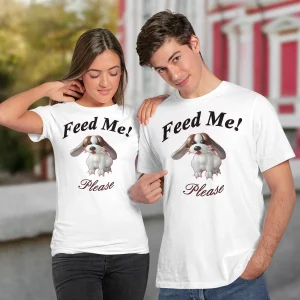 Puppy feed me please art t shirt2