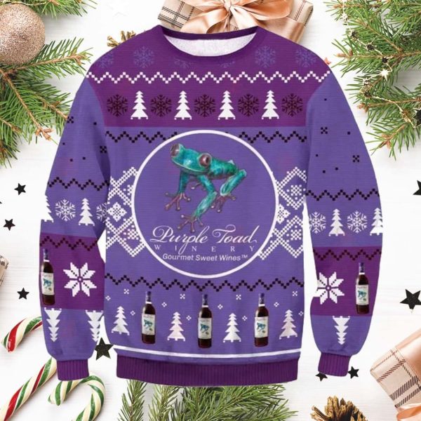 Purple Toad Ugly Christmas Sweater