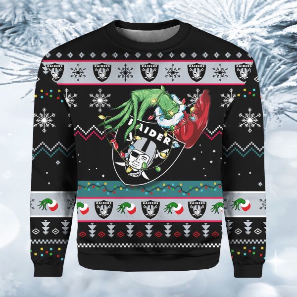 Raiders Grnch Ugly Christmas Sweater