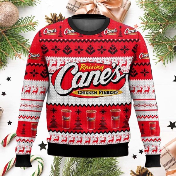 Raising Canes Ugly Christmas Sweater