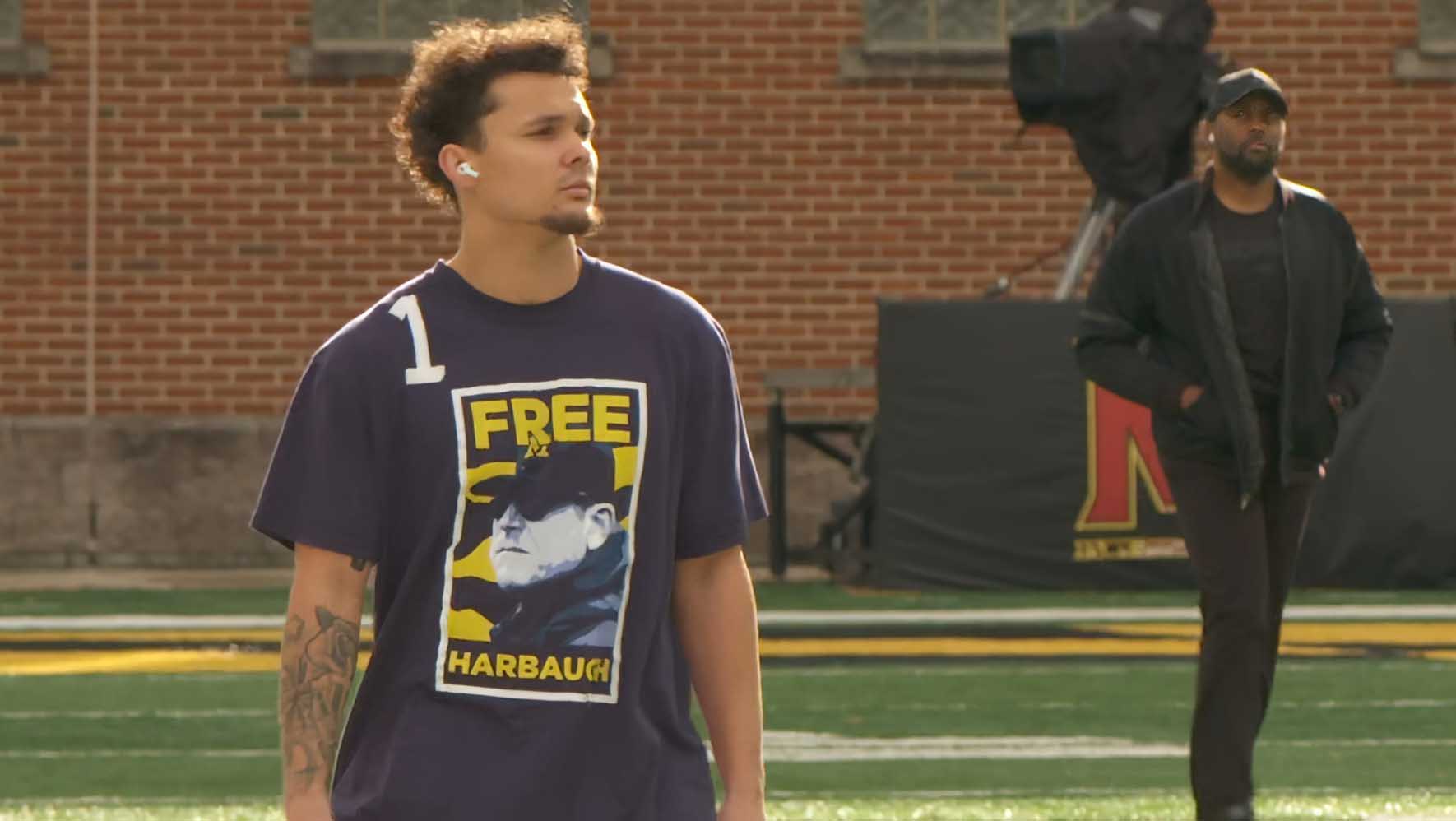 Roman Wilson Free Harbaugh Shirt