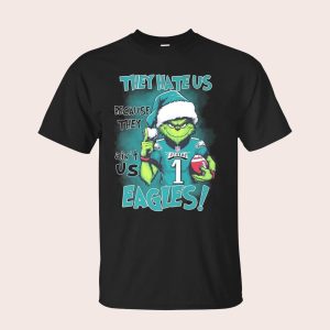 Santa Grnch They Hate Us Because Ain’t Us Eagles Christmas Shirt