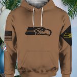 Seahawks Veterans Day Brown Hoodie