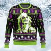 Smile Beetlejuice Ugly Christmas Sweater