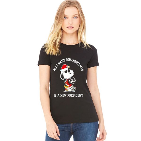 Snoopy FJB All I Want For Christmas Is A New President Shirt
