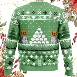 Snow Golem Minecraft Ugly Christmas Sweater1