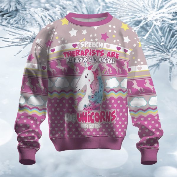 Speed Therapist Are Fabulous And Magical Ugly Christmas Sweater