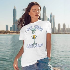 Squidward I Only Speak Sarcasm Shirt2