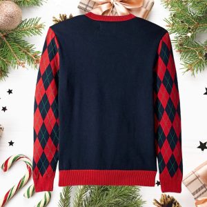 Teeing Off Golfing Santa Ugly Christmas Sweater