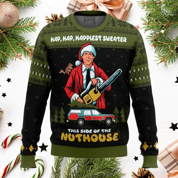 This Side Of The Nuthouse National Lampoon’s Christmas Vacation Ugly Christmas Sweater