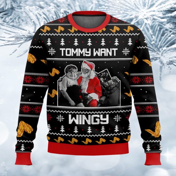 Tommy Want Wingy Saturday Night Live Ugly Sweater