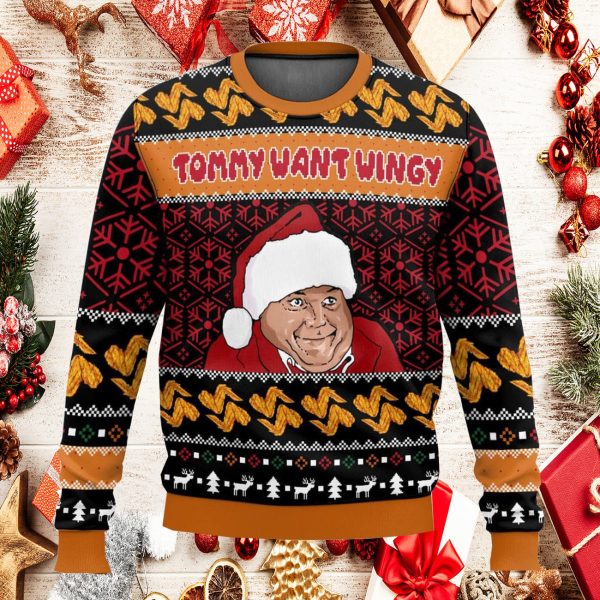Tommy Want Wingy Ugly Christmas Sweater