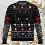 Toothless How To Train Your Dragon Ugly Christmas Sweater