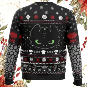 Toothless How To Train Your Dragon Ugly Christmas Sweater1