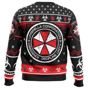 Umbrella Co. Resident Evil Ugly Christmas Sweater1