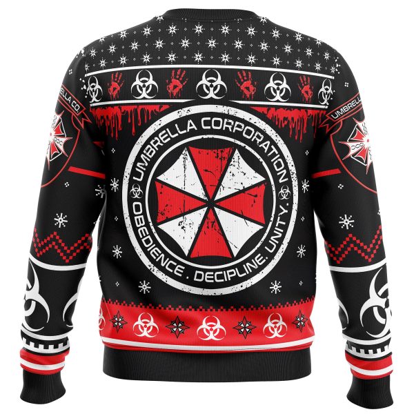 Umbrella Co Resident Evil Ugly Christmas Sweater