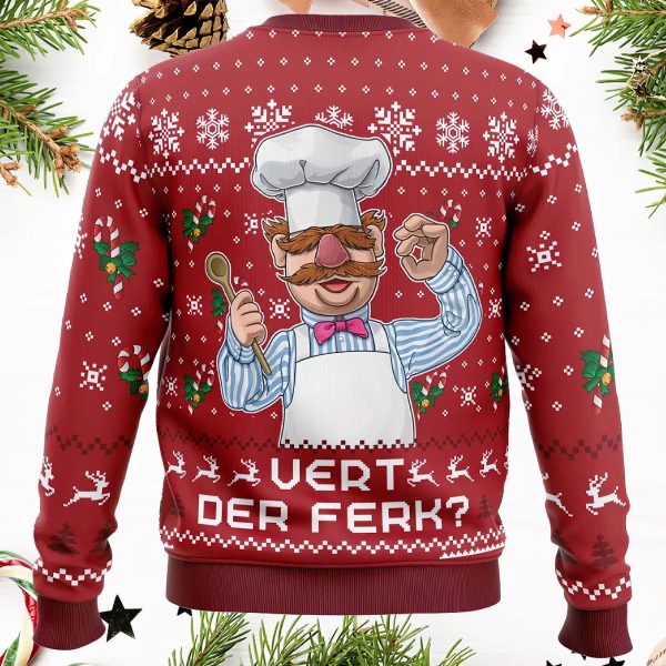 Vert Der Ferk The Muppet Show Ugly Christmas Sweater