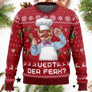 Vert Der Ferk The Muppet Show Ugly Christmas Sweater1