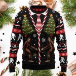 Vintage Bigfoot Ugly Christmas Sweater