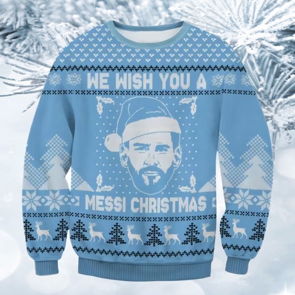 We Wish You A Messi Christmas Ugly Christmas Sweater