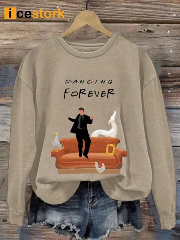 Women’s Dancing Forever Print Casual Sweatshirt