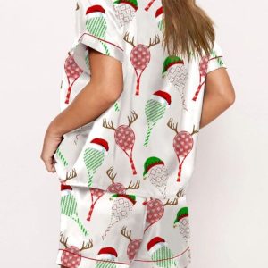 Women's Tennis Racket Christmas Pajama Set