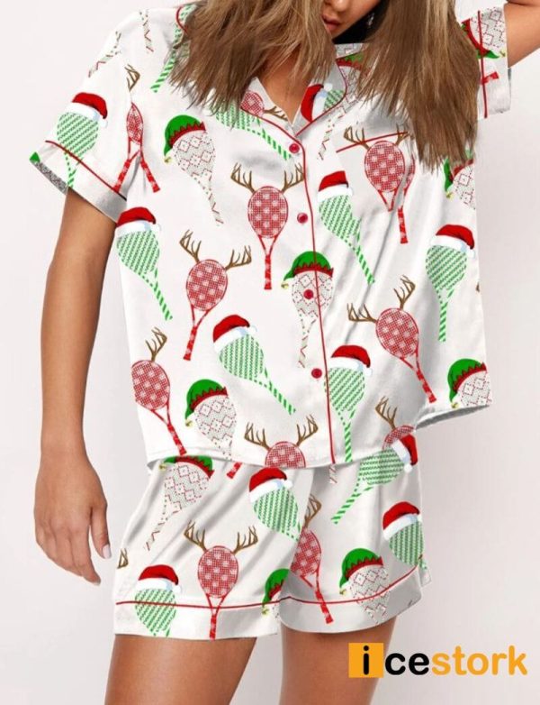 Women’s Tennis Racket Christmas Pajama Set