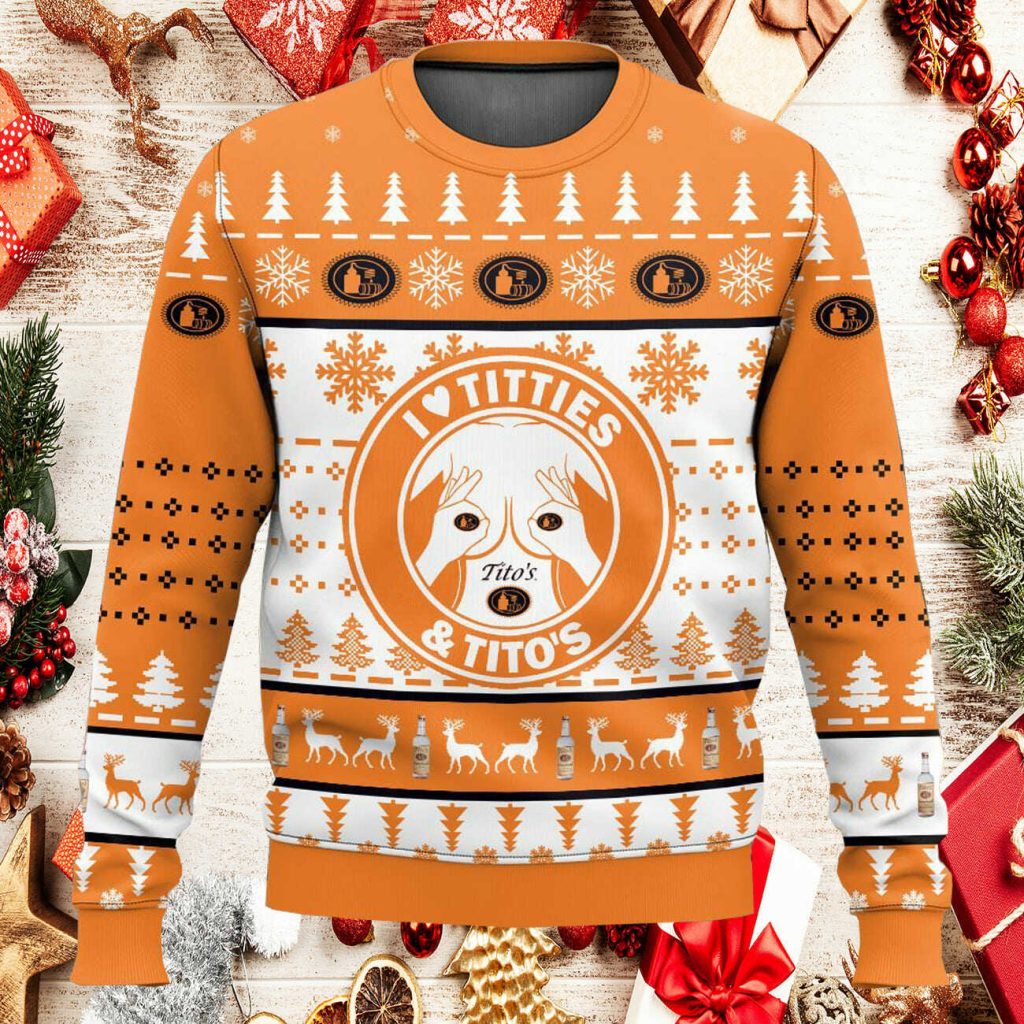 Tito's Titties Ugly Christmas Sweater - Icestork