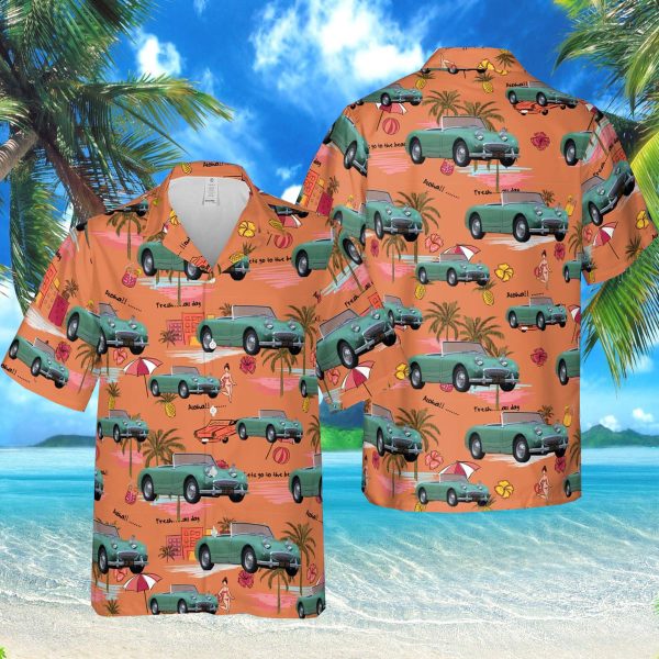 1961 Austin-Healey Bugeye Sprite Aloha Hawaiian Shirt