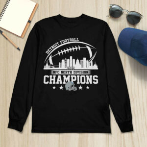 2023 Detroit Football Skyline NFC North Champions Shirt