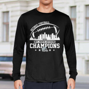 2023 Detroit Football Skyline NFC North Champions Shirt