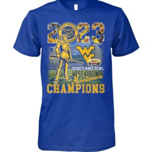 2023 Duke's Mayo Bowl Champions West Virginia Mountaineers Shirt