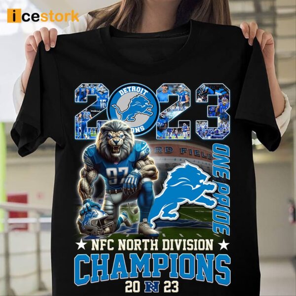 2023 Lions NFC North Division Champions Shirt