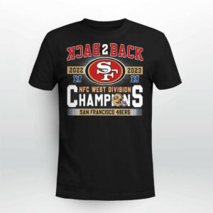 49ers Back To Back 2023 NFC West Division Champions Shirt