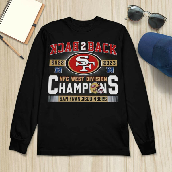 49ers Back To Back 2023 NFC West Division Champions Shirt