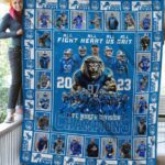 All Fight All Heart All Us All Grit 2023 NFC North Division Champions Lions Blanket