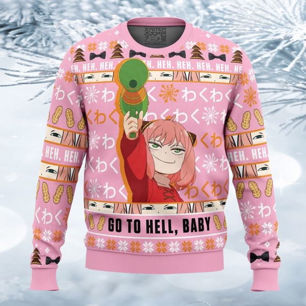 Anya Go To Hell Baby Ugly Christmas Sweater